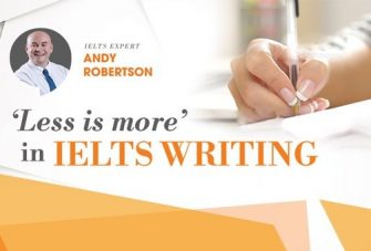 less is more in IELTS Writing