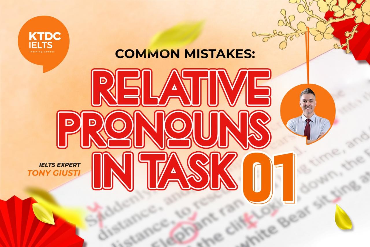 Common mistakes: Relative Pronouns in task 1