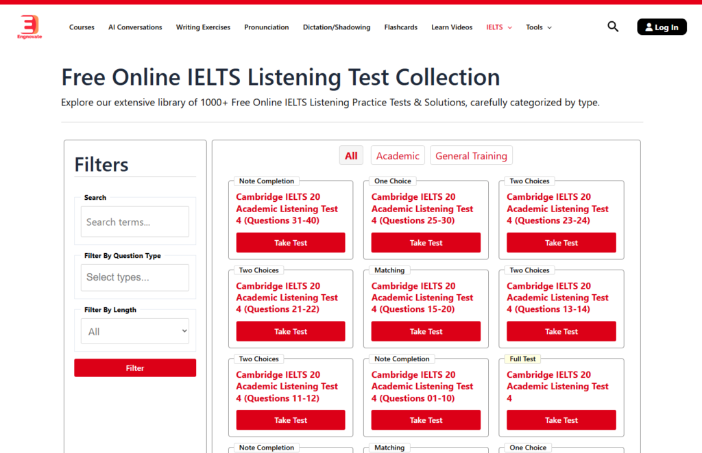 Top 5 Website IELTS Listening Online Test Mi n Ph T t Nh t 2025